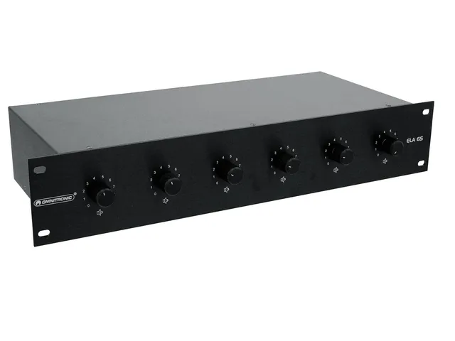 omnitronic-80711339-ela-6s-zonen-ls-regler-45-watt-schwarz-19-2he image 1