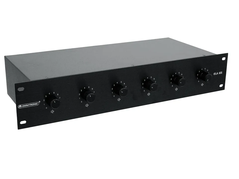 omnitronic-80711339-ela-6s-zonen-ls-regler-45-watt-schwarz-19-2he image 1