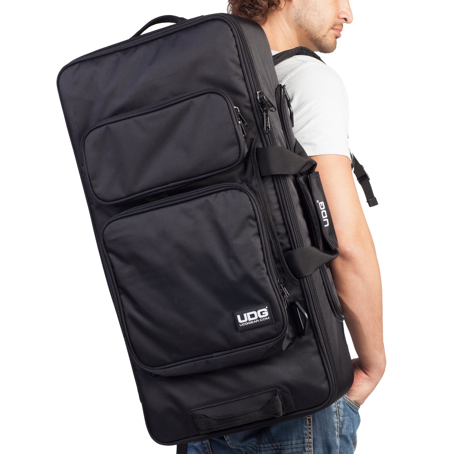 udg-ultimate-midi-controller-backpack-large-black-orange-inside-mk2 image 4
