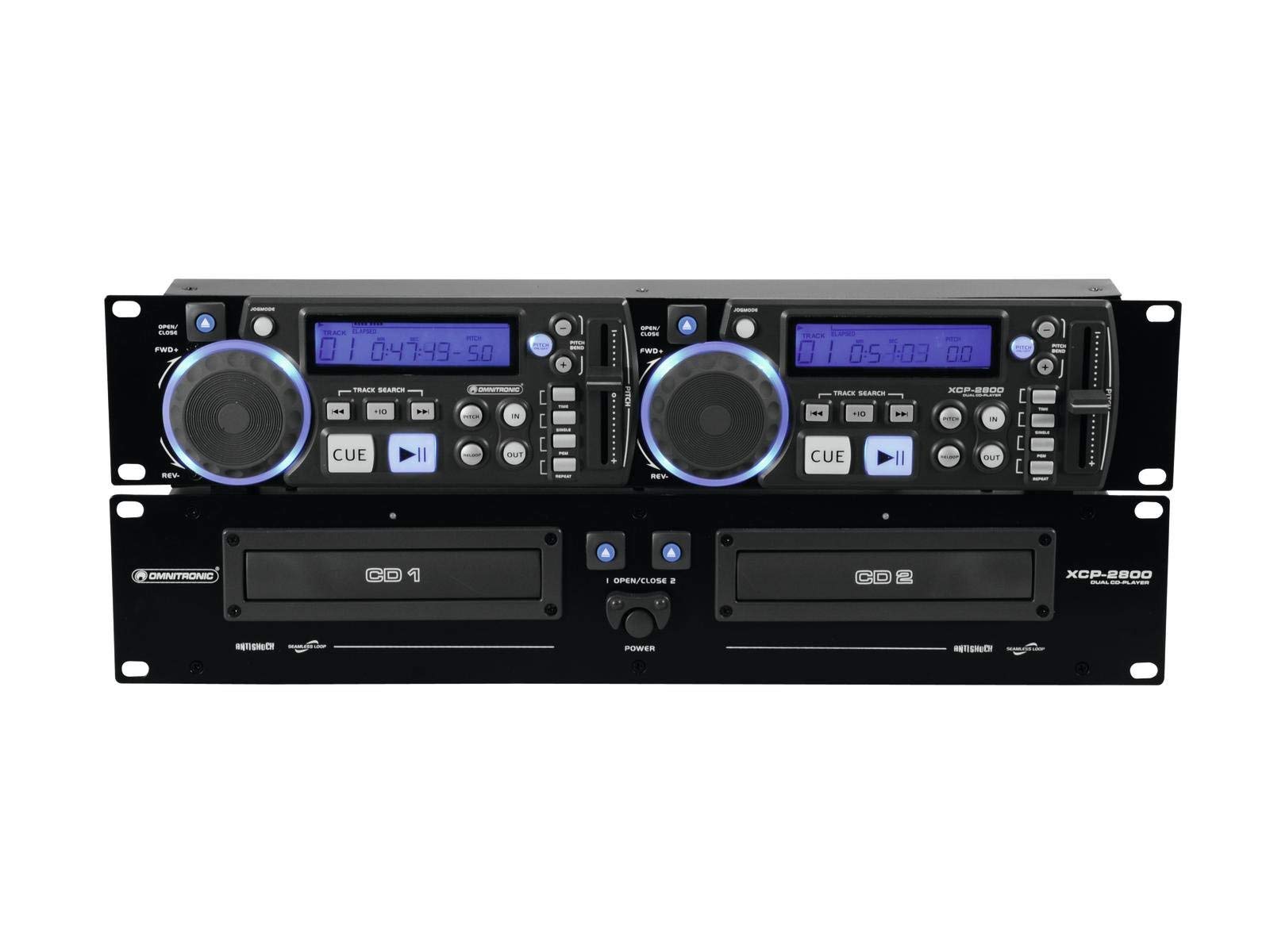 omnitronic-xcp-2800-dual-cd-player-dj-doppel-cd-player image 2