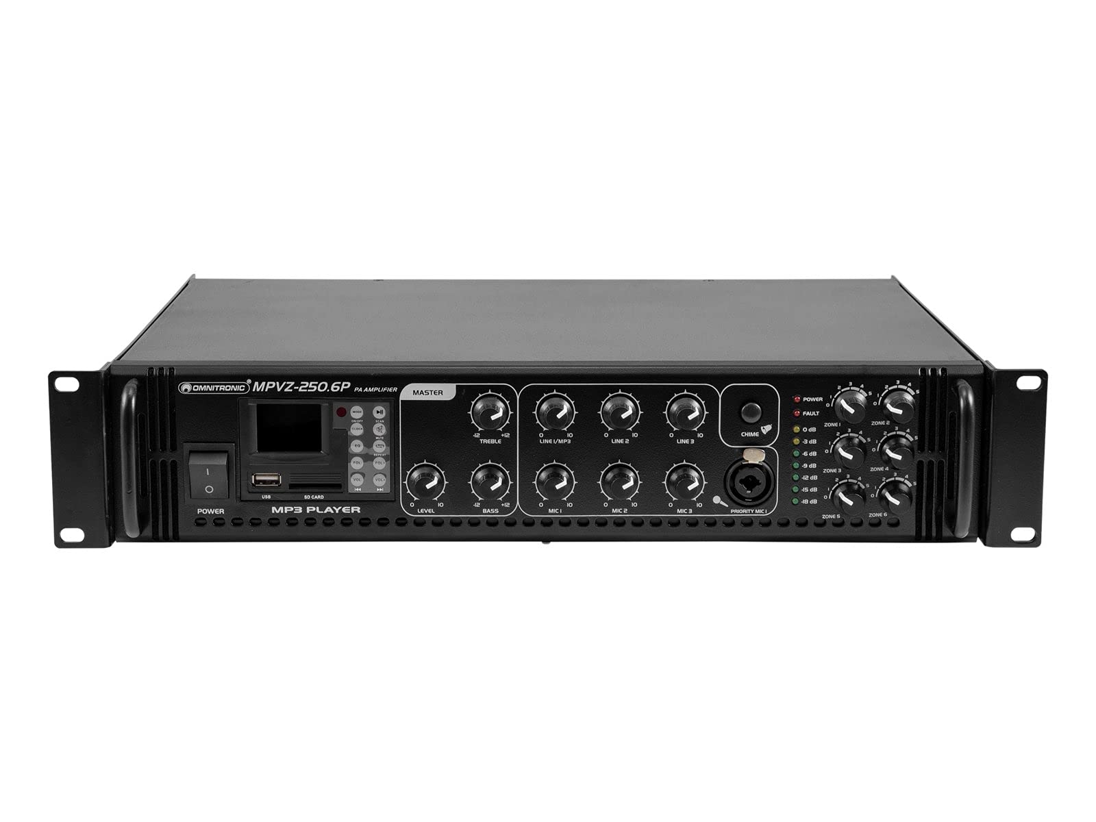 omnitronic-mpvz-250-6p-6-zonen-ela-mischverst-rker-250-w-mit-mp3-player image 1