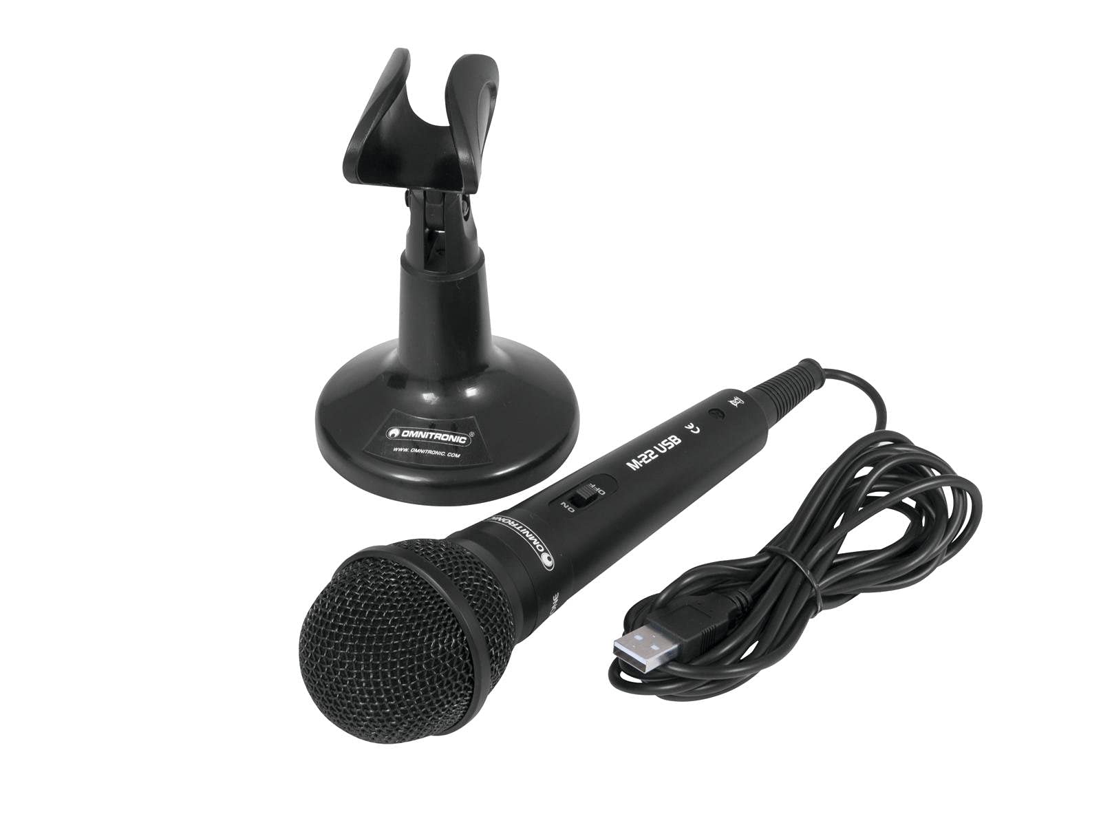 omnitronic-m-22-usb-dynamisches-mikrofon-mit-halterung-niere-plug-play image 2