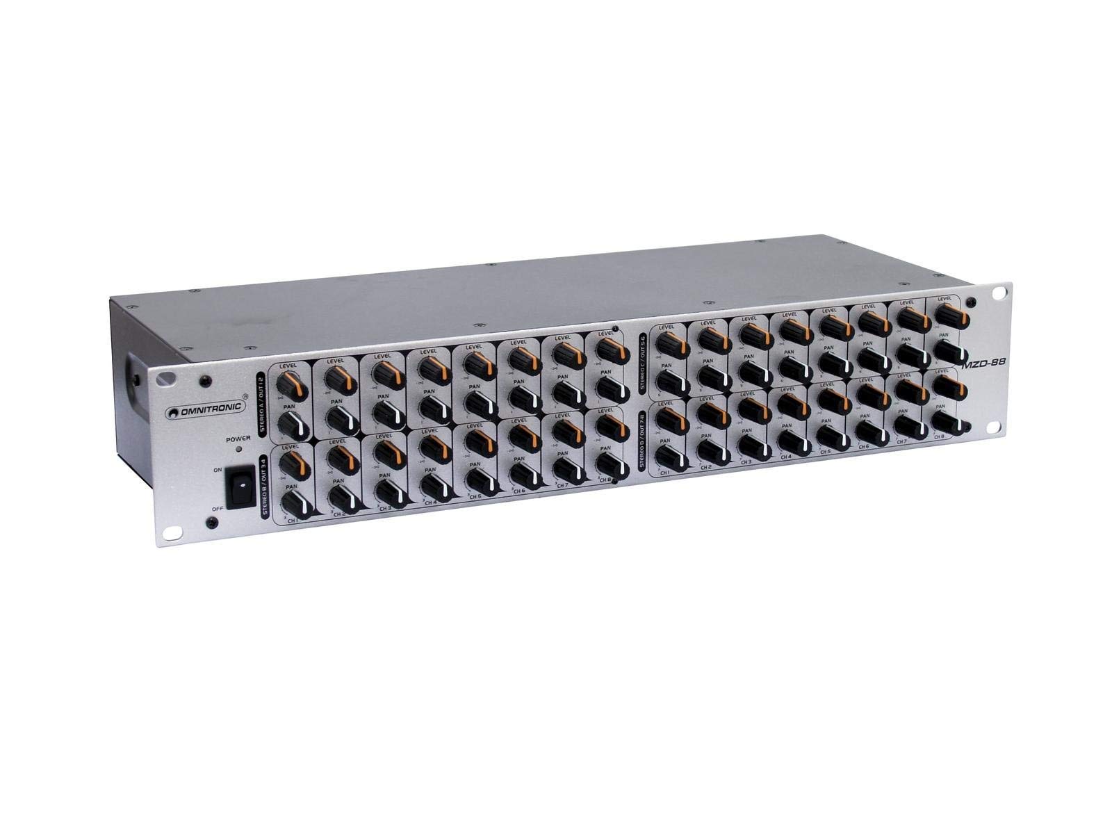 omnitronic-mzd-88-matrix-zonen-verteiler-8-kanal-mischer-8x8 image 2