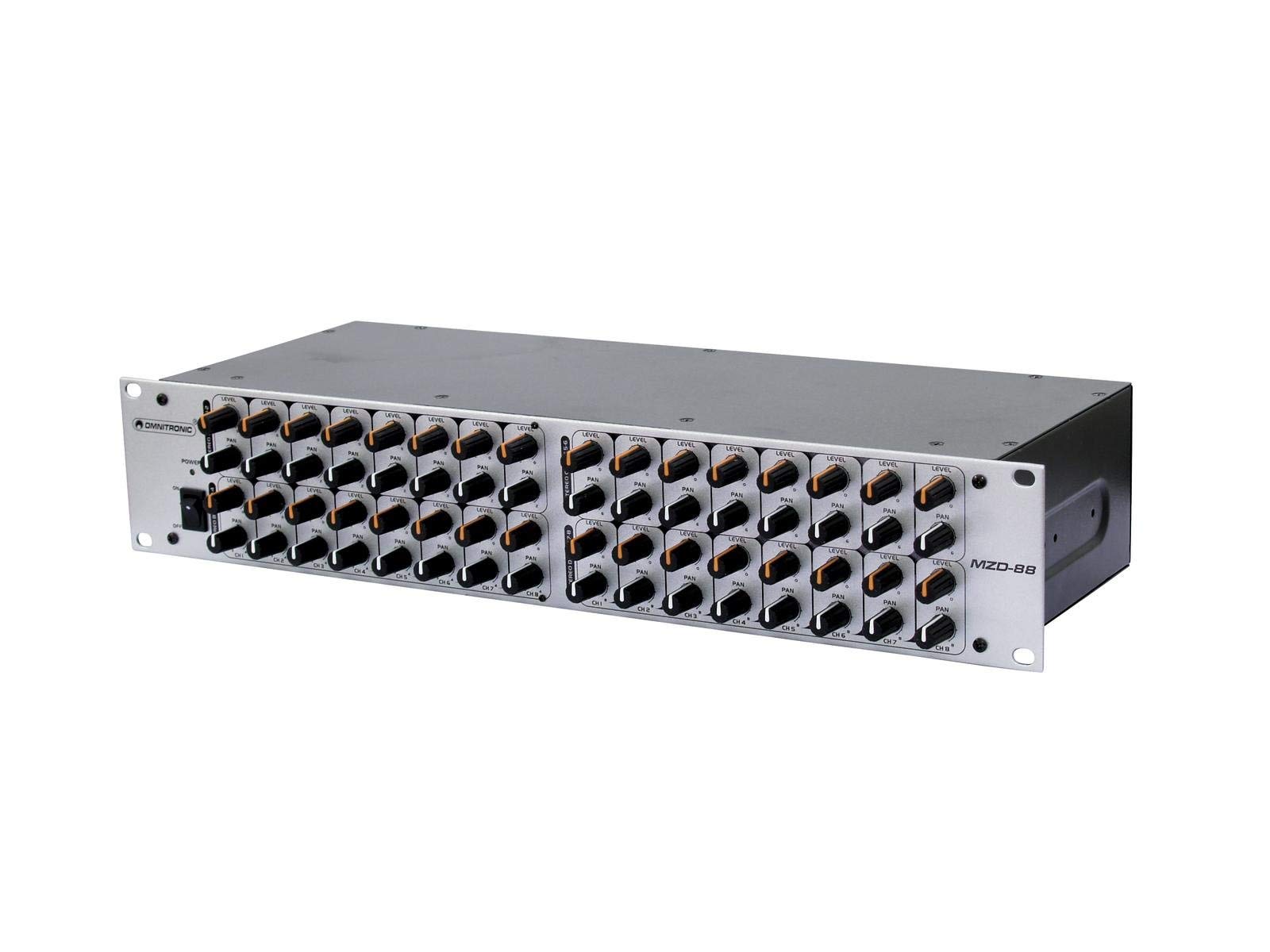 omnitronic-mzd-88-matrix-zonen-verteiler-8-kanal-mischer-8x8 image 1