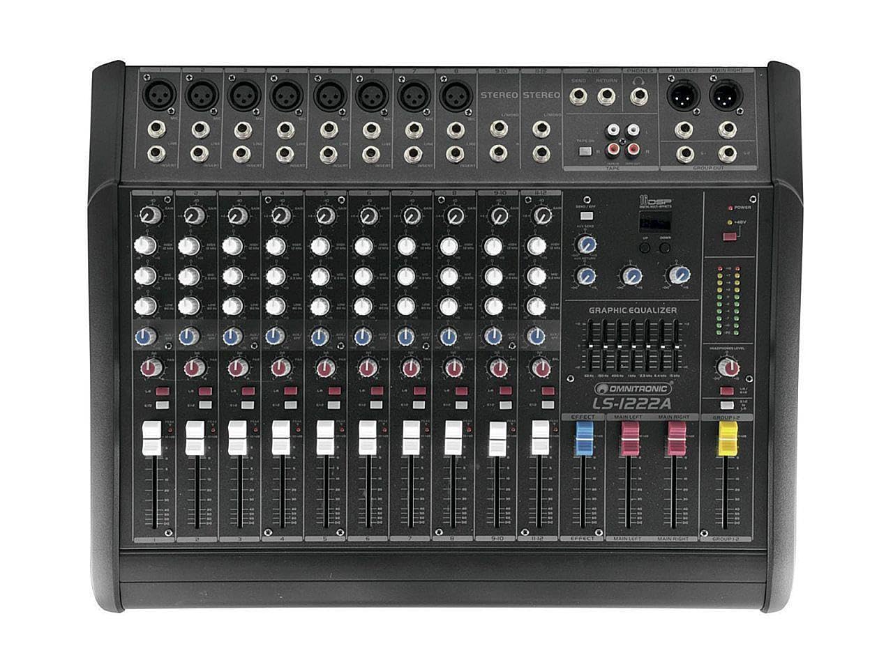 omnitronic-ls-1222a-live-power-mixer-12-kanal-pa-mischpult-mit-endstufe image 2