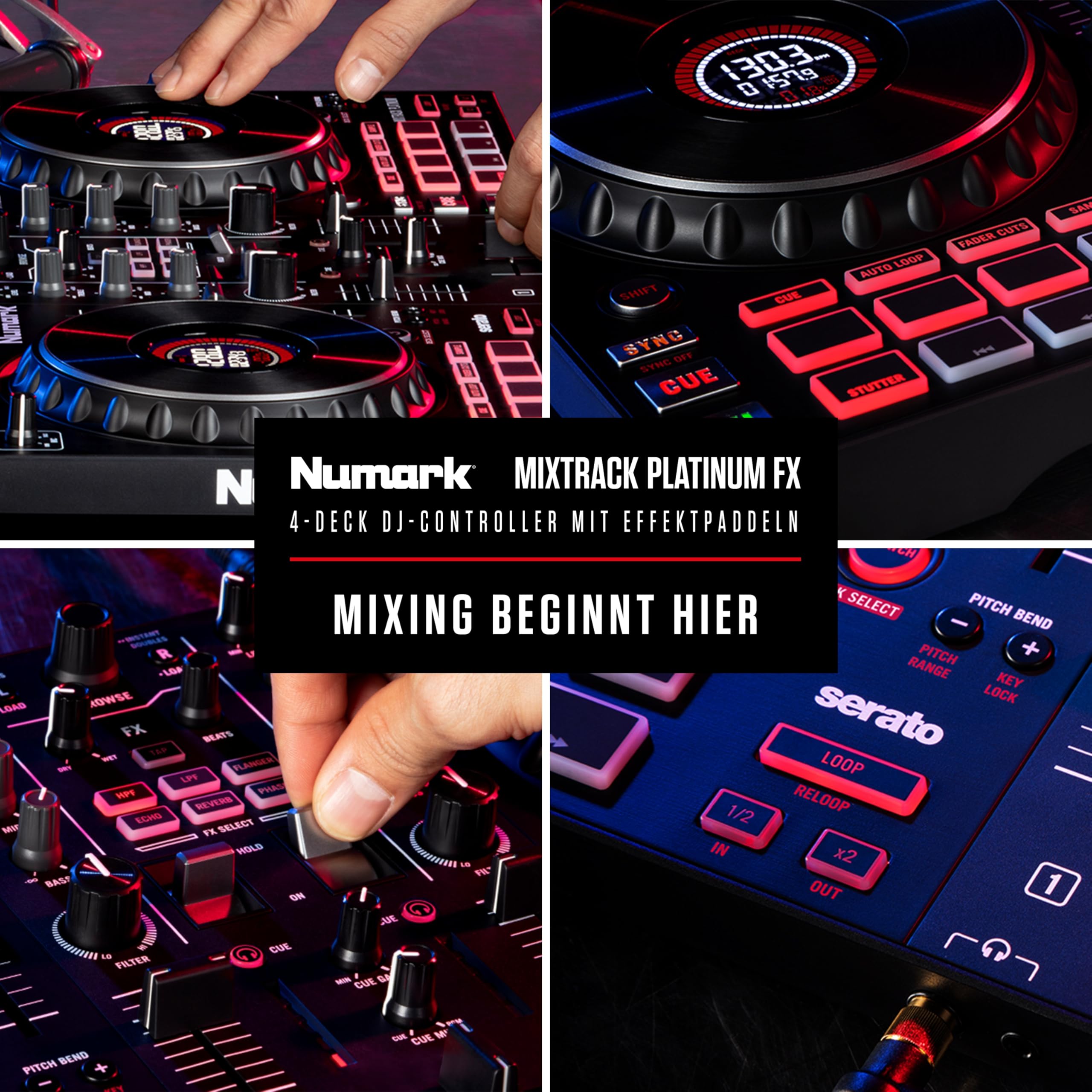 numark-mixtrack-platinum-fx-4-deck-dj-controller-mit-jogwheel-displays image 8