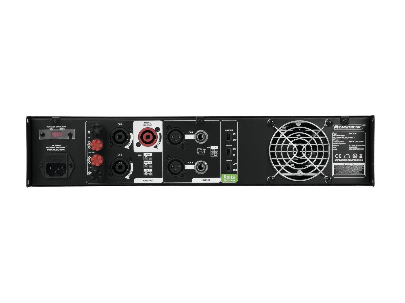 omnitronic-xpa-700-stereo-pa-endstufe-2x-350w-4-ohm image 3