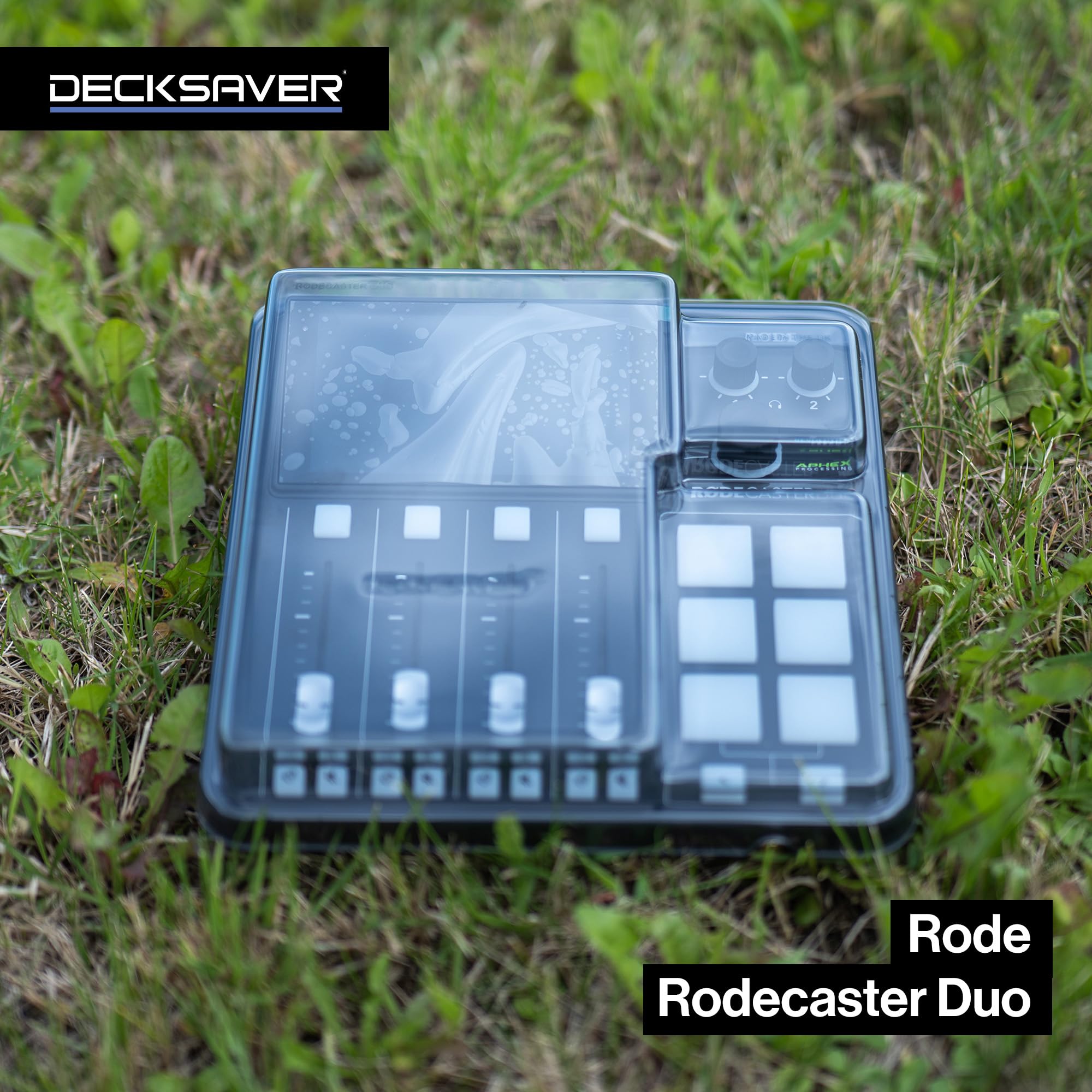 decksaver-cover-f-r-rode-rodecaster-duo-polycarbonat-schutzh-lle-smoked-clear image 2