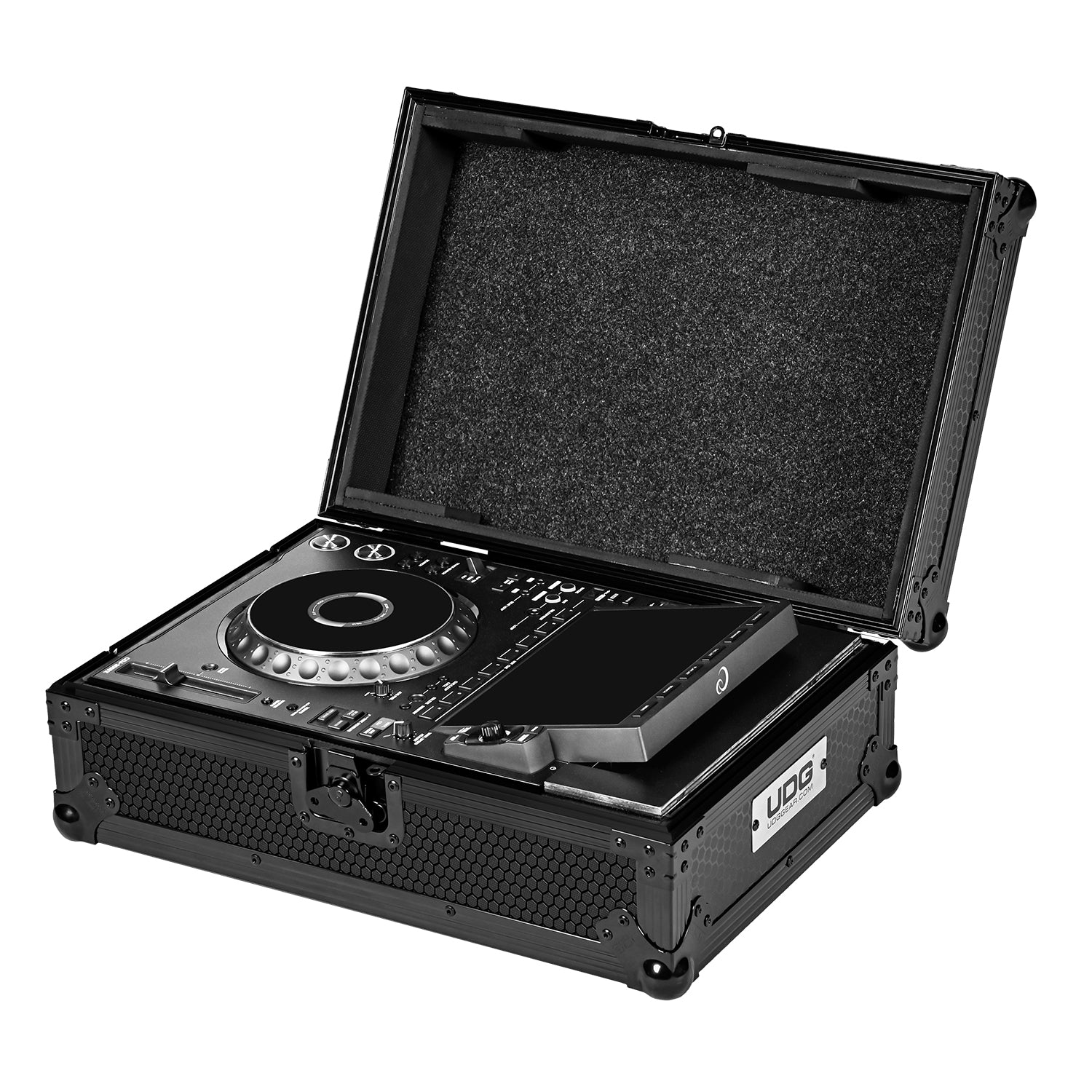 udg-ultimate-flight-case-alphatheta-cdj-3000x-black-dj-player-case image 7