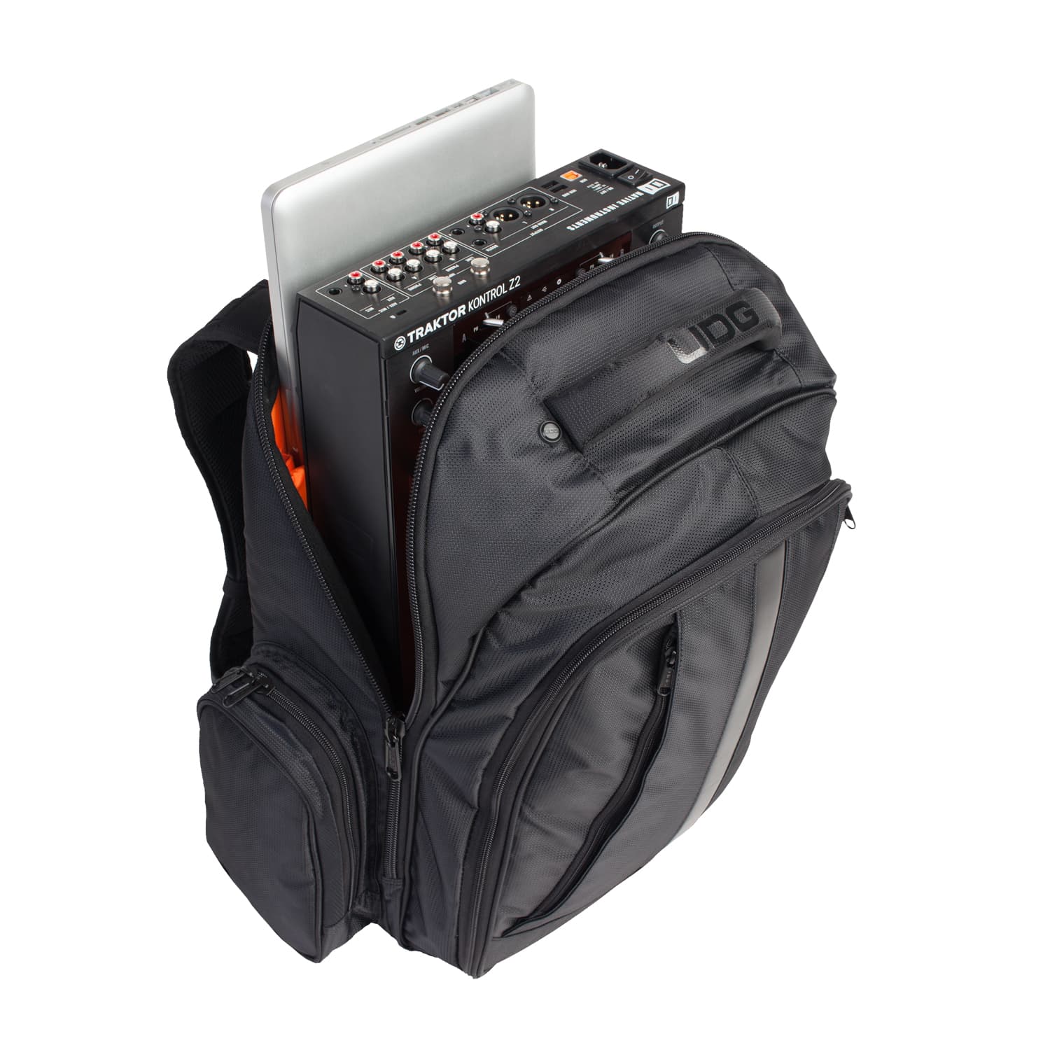 udg-ultimate-backpack-black-orange-inside-dj-rucksack-f-r-17-laptop-controller image 8