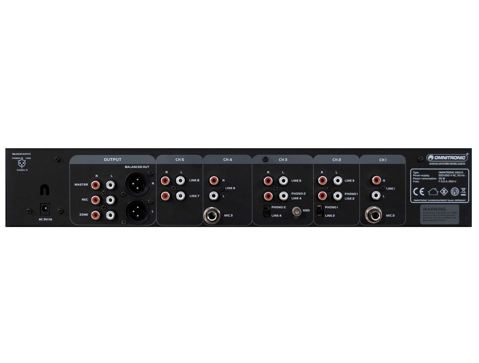 omnitronic-emx-5-5-kanal-club-mixer-dj-mixer-mit-gain-und-talkover image 4