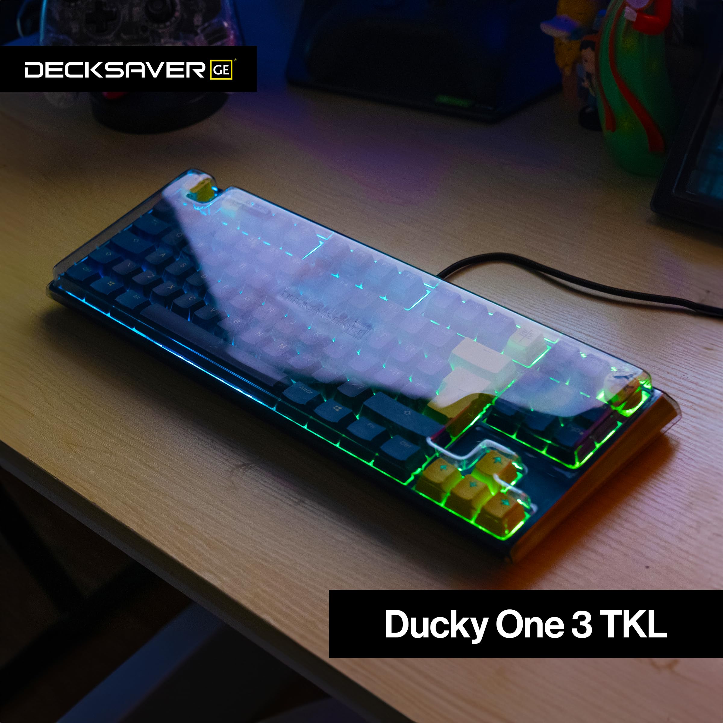 decksaver-ducky-one-3-tkl-schutzh-lle-polycarbonat-cover-rauchklar image 2