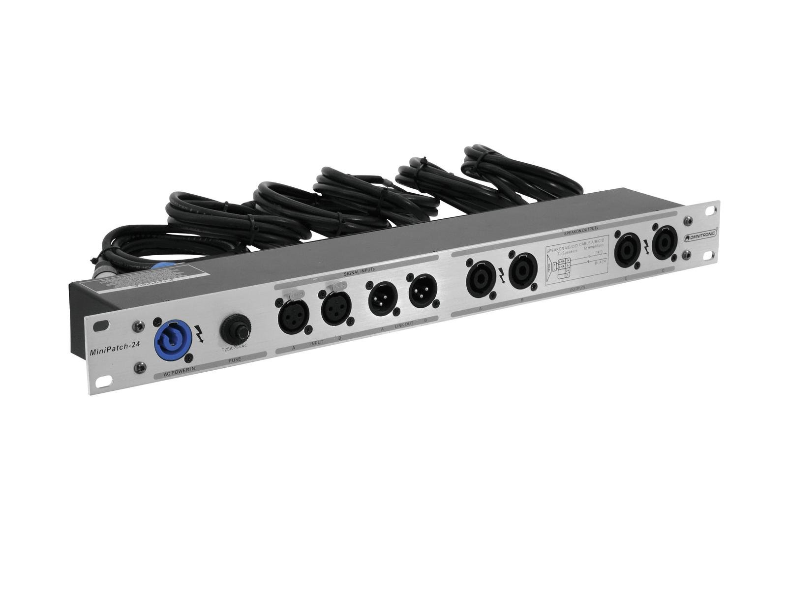 omnitronic-mpp-24-mini-patch-panel-19-patchfeld-1-he-mit-xlr-speakon-powercon image 2