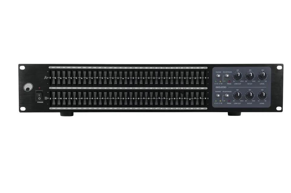 omnitronic-geq-2310-equalizer-2x31-band-2-kanal-19-zoll-rack image 1