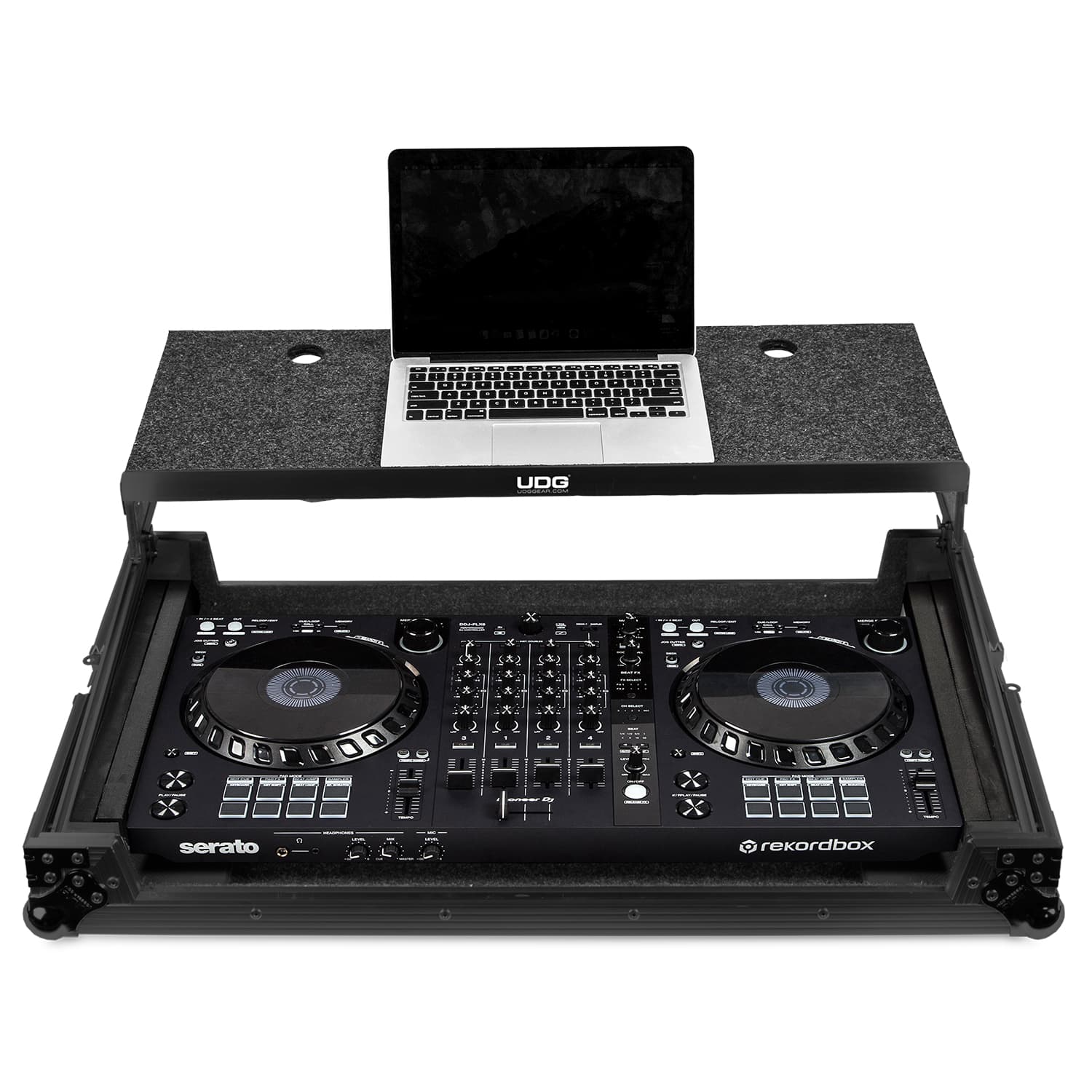 udg-ultimate-flight-case-multi-format-xxl-black-mk3-plus-mit-laptop-shelf image 2
