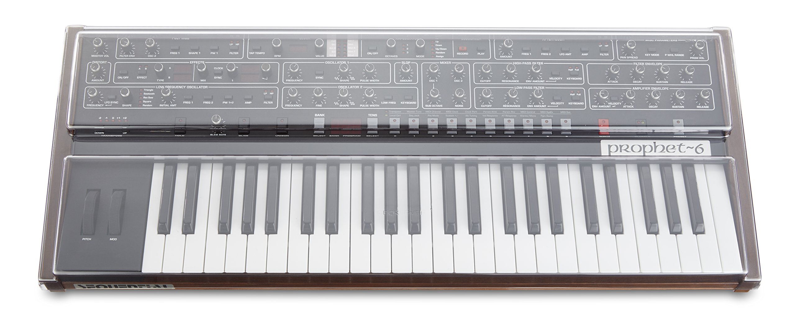 decksaver-cover-f-r-dave-smith-instruments-prophet-6-synthesizer image 2