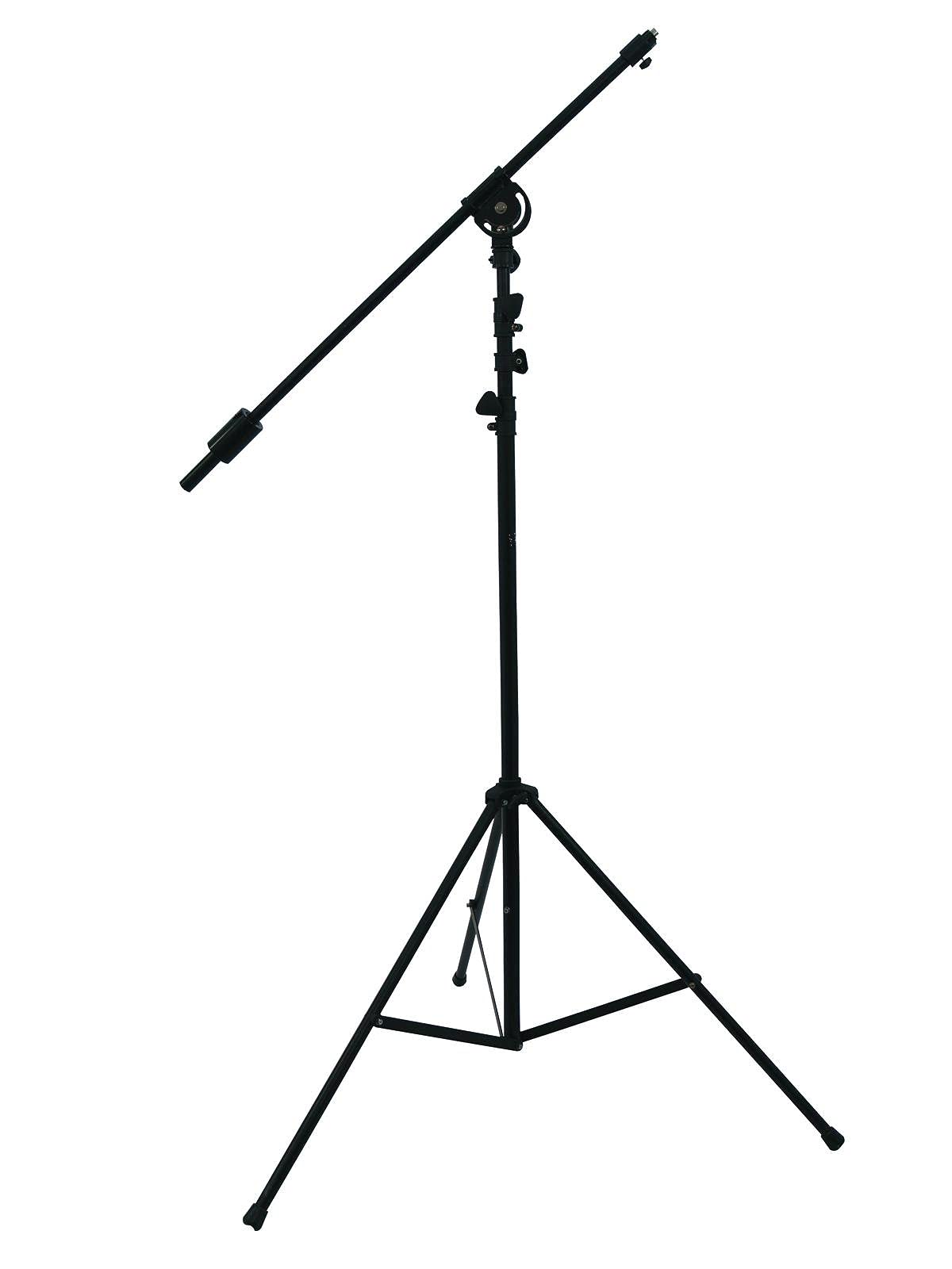 omnitronic-overhead-mikrofonstativ-schwarz-bis-390-cm-mit-galgen image 1