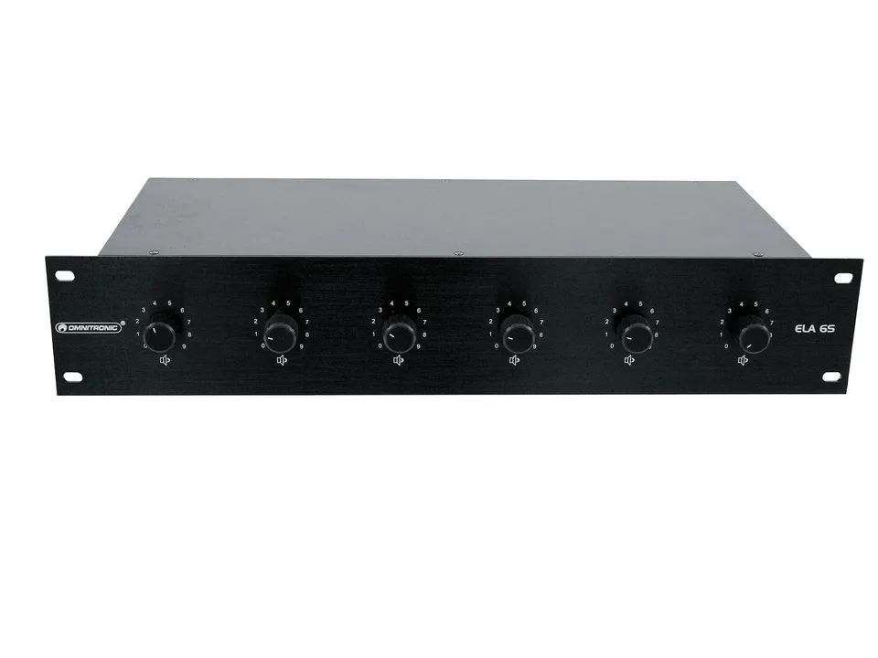 omnitronic-ela-6s-zonen-ls-regler-5w-schwarz-stereo-19-2he image 1