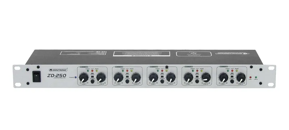 omnitronic-zd-250-zonen-verteiler-2-eing-nge-5-ausg-nge image 1