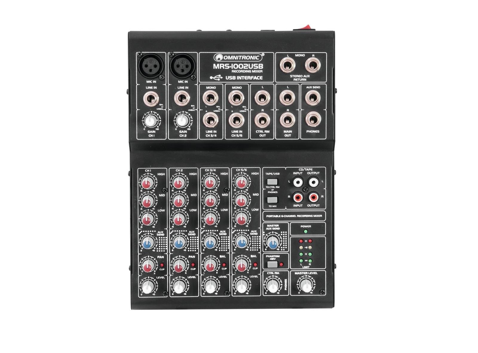 omnitronic-mrs-1002usb-recording-mixer-10-eing-nge-usb-interface image 1