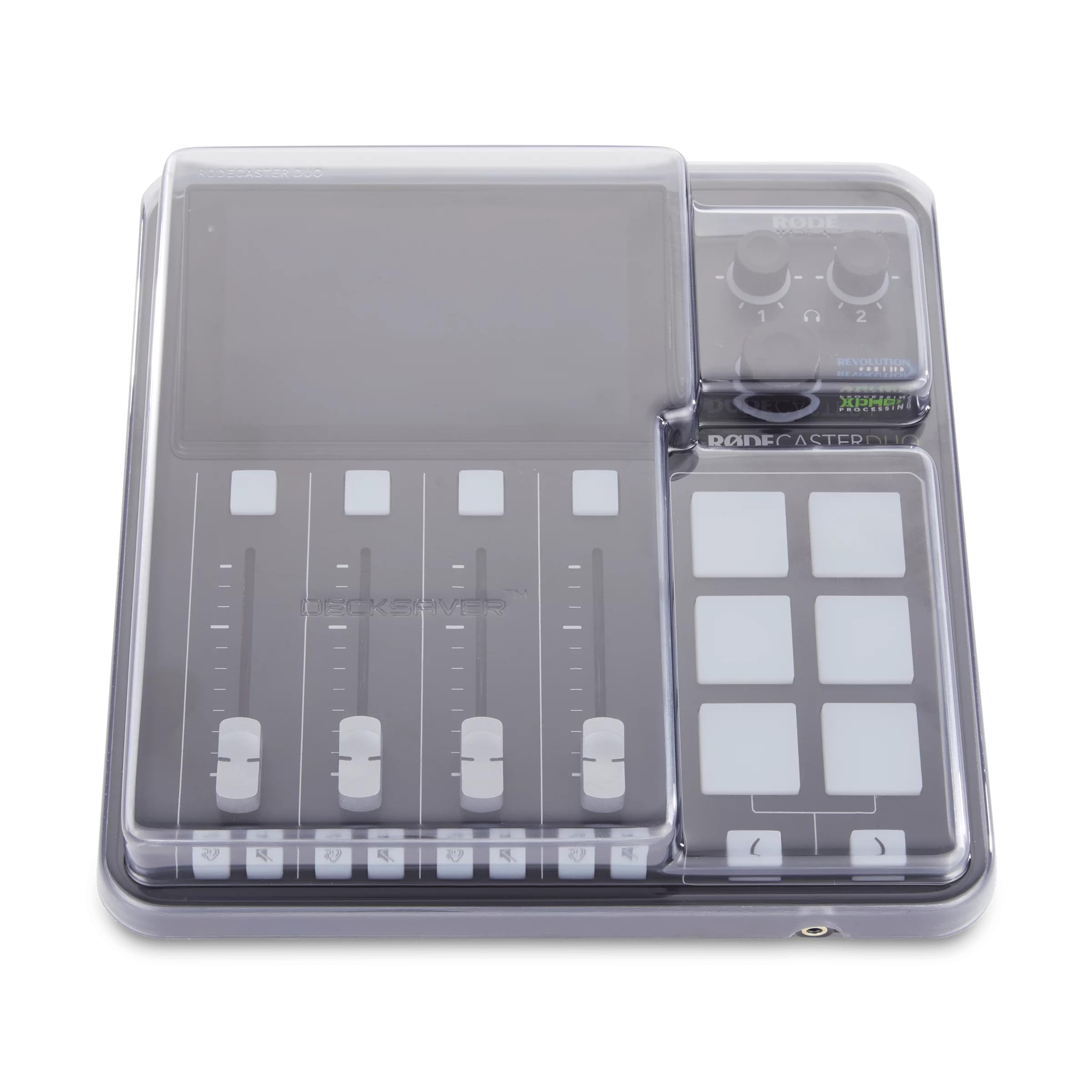 decksaver-cover-f-r-rode-rodecaster-duo-polycarbonat-schutzh-lle-smoked-clear image 3