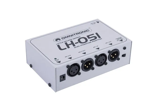 omnitronic-lh-051-dual-phantom-speiseadapter-12-48v-f-r-2-mikrofone image 1