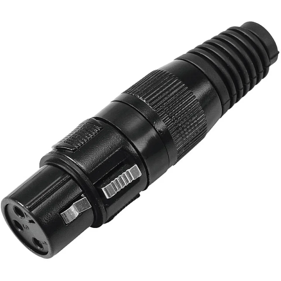 omnitronic-xlr-buchse-3-pol-schwarz-10er-set-f-r-kabelkonfektion image 1