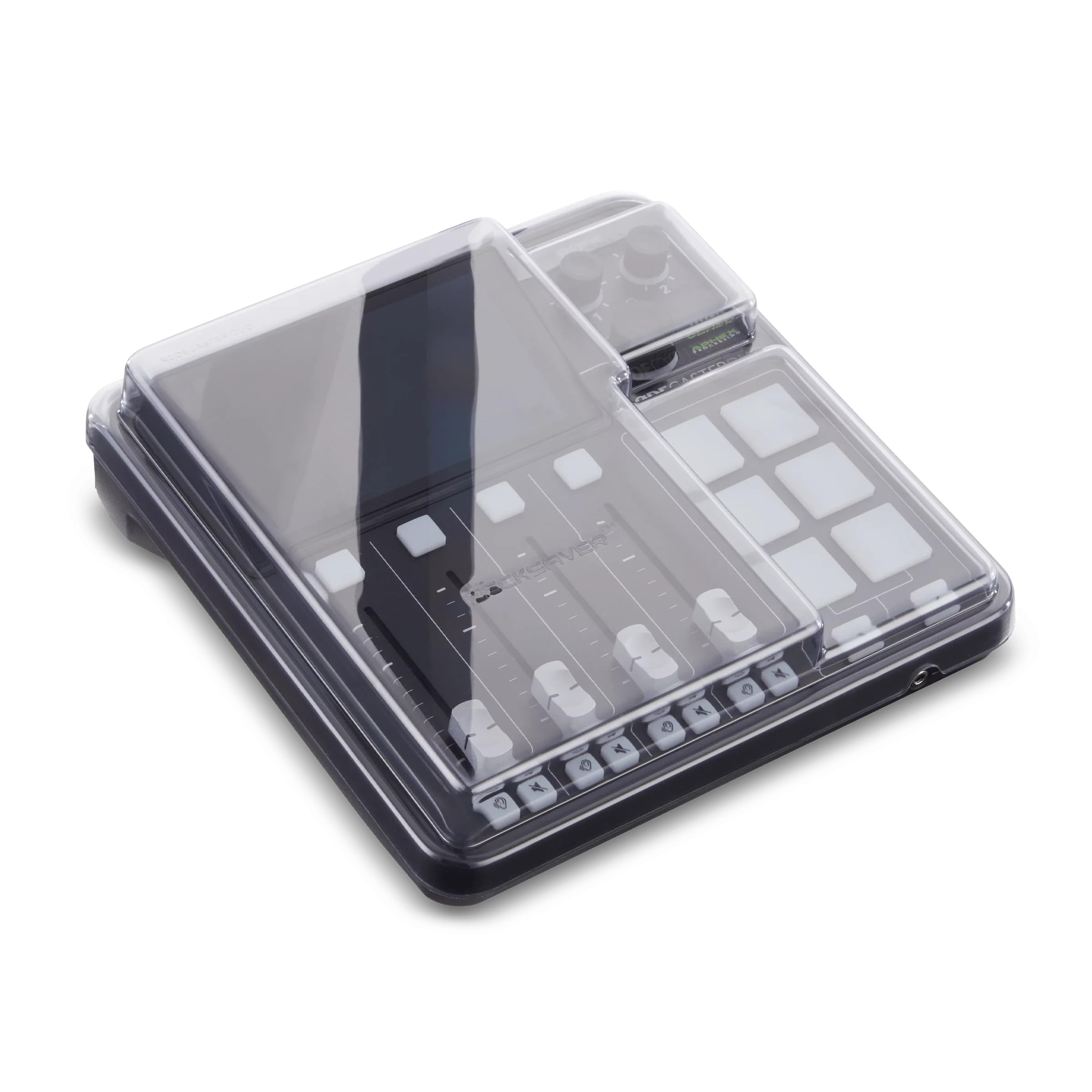 decksaver-cover-f-r-rode-rodecaster-duo-polycarbonat-schutzh-lle-smoked-clear image 1