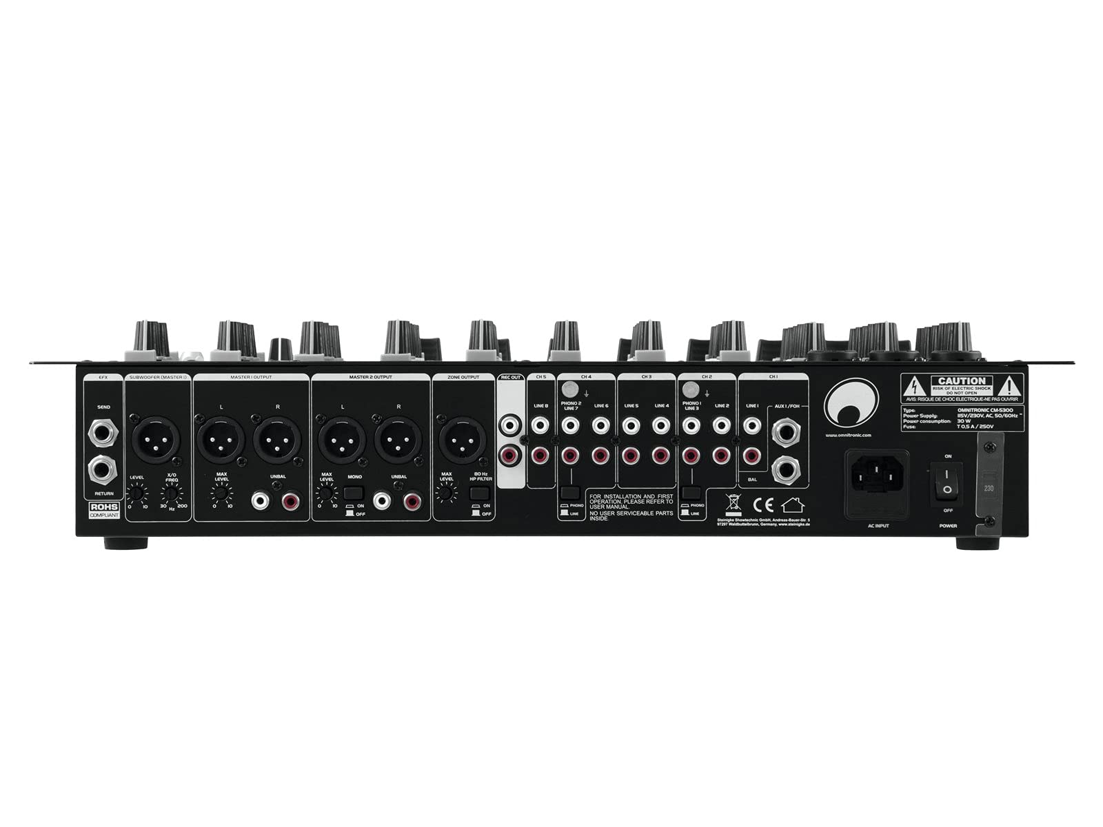 omnitronic-cm-5300-club-mixer-professioneller-5-kanal-stereo-mixer image 2
