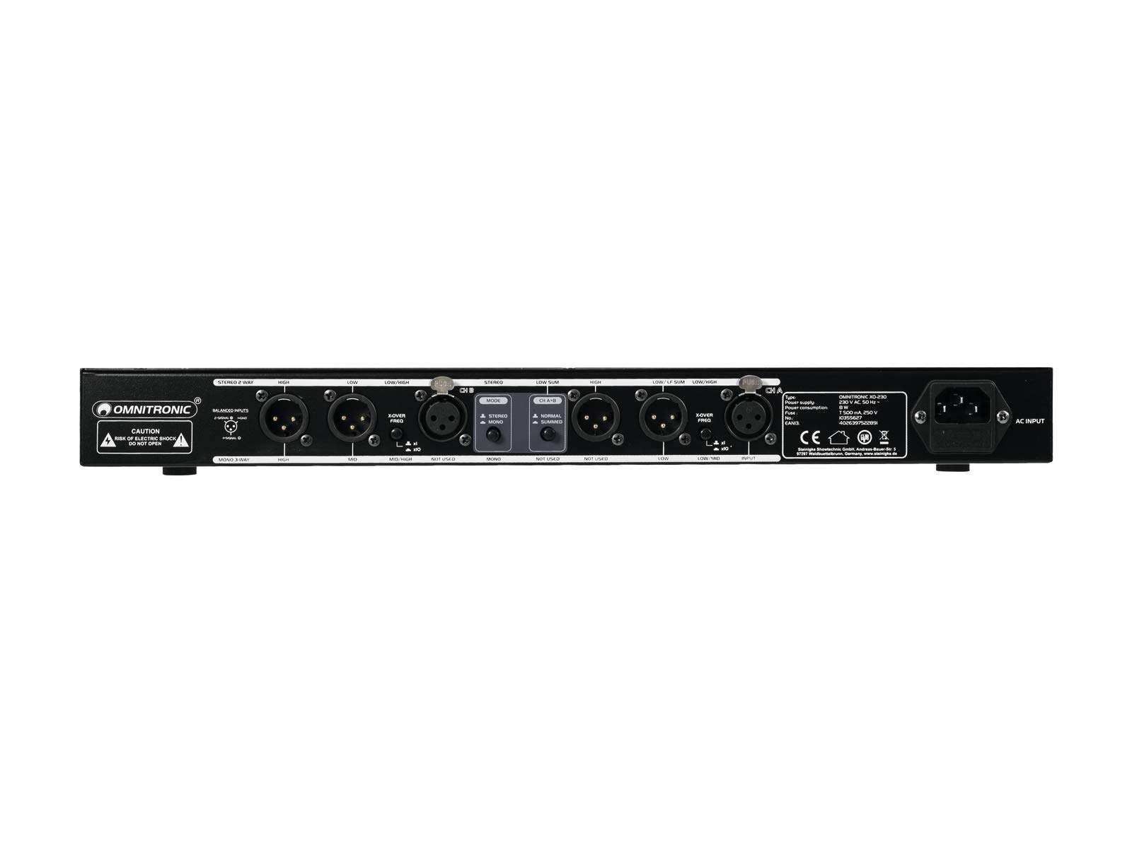 omnitronic-xo-230-aktive-frequenzweiche-stereo-2-wege-mono-3-wege image 1