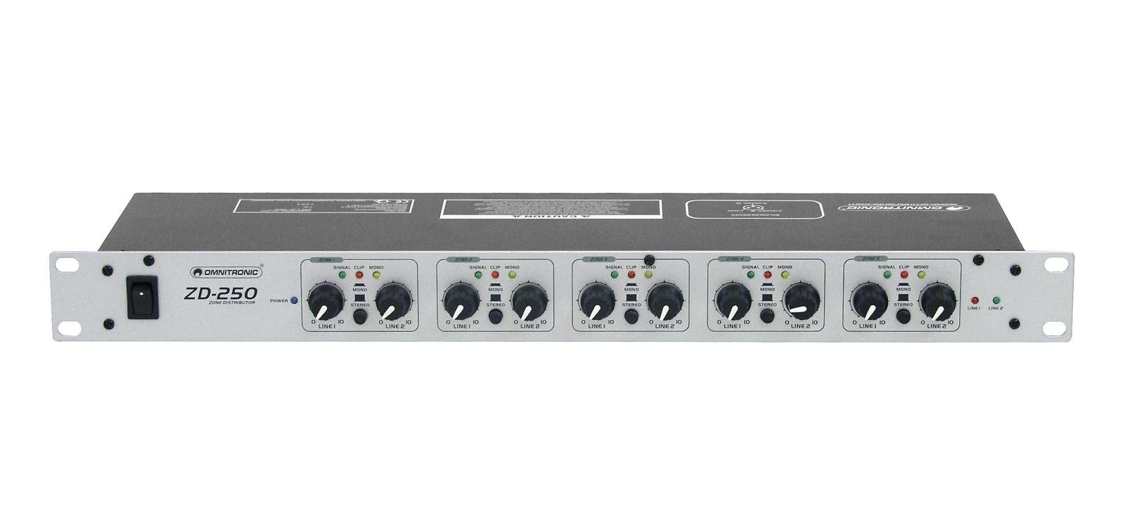 omnitronic-zd-250-zonen-verteiler-2-eing-nge-5-ausg-nge image 1