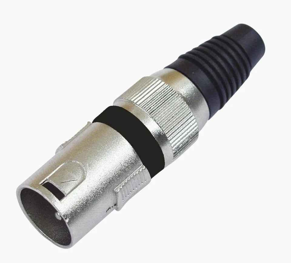 omnitronic-xlr-stecker-3-polig-schwarz-10-st-ck-metallausf-hrung image 1