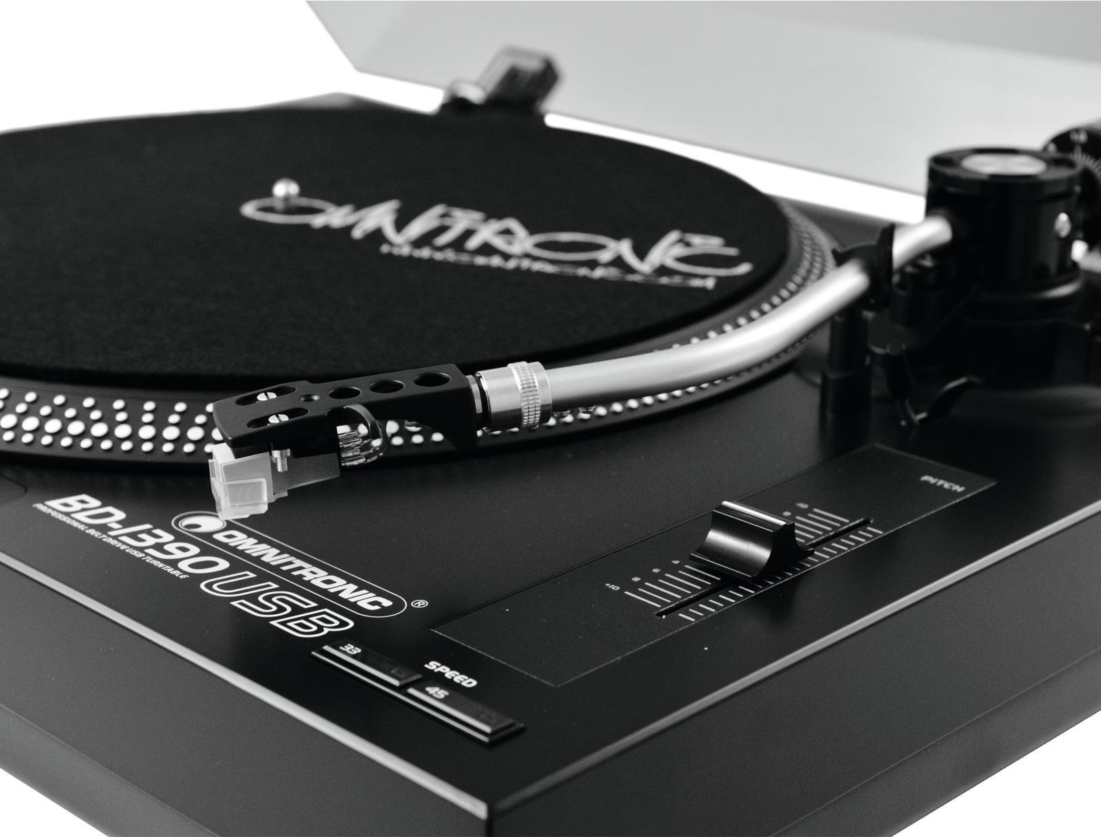 omnitronic-bd-1390-usb-plattenspieler-schwarz-riemenantrieb-dj-turntable-mit-usb image 8