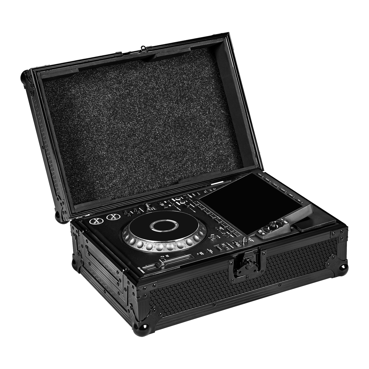 udg-ultimate-flight-case-alphatheta-cdj-3000x-black-dj-player-case image 5
