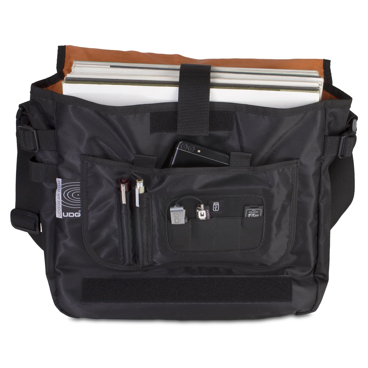 udg-ultimate-courierbag-schwarz-orange-f-r-12-zoll-vinyl-und-interface image 3