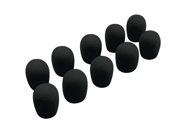 omnitronic-uhf-100-windschutz-schwarz-10er-pack-mikrofon-schaumstoffschutz image 1
