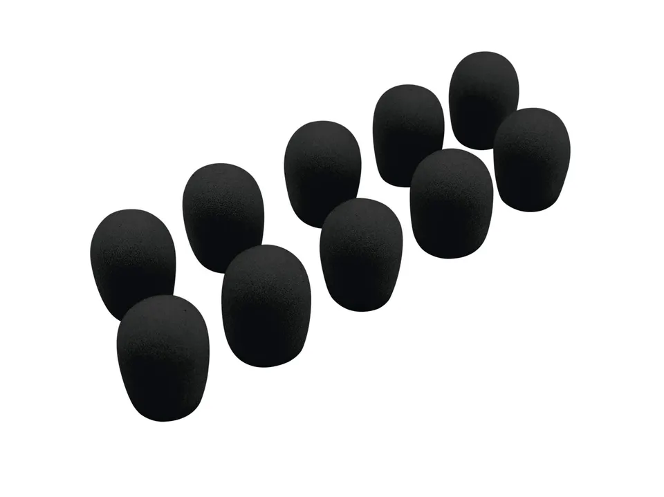 omnitronic-uhf-100-windschutz-schwarz-10er-pack-mikrofon-schaumstoffschutz image 1
