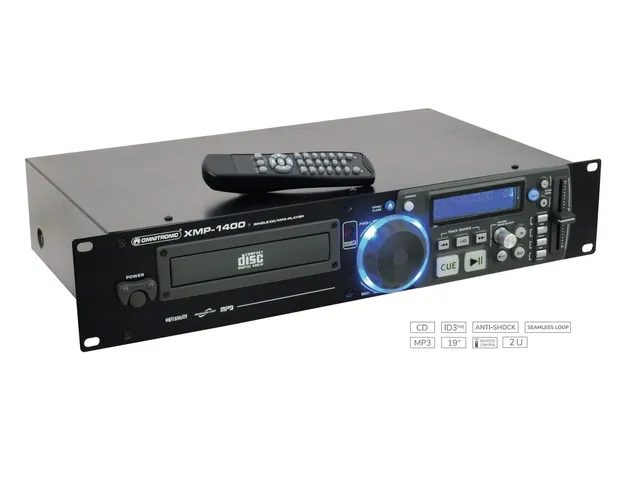 omnitronic-xmp-1400-cd-mp3-player-mit-ir-fernbedienung image 1