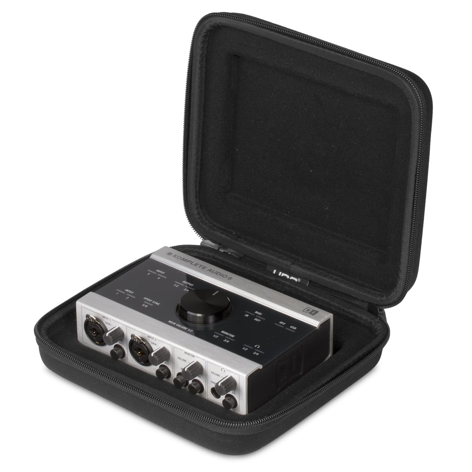 udg-creator-ni-komplete-audio-6-hardcase-black-mk2-audio-interface-case image 3
