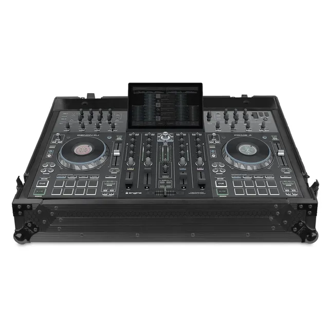 udg-ultimate-flight-case-denon-dj-prime-4-4-black-plus-wheels-dedicated-controll image 1