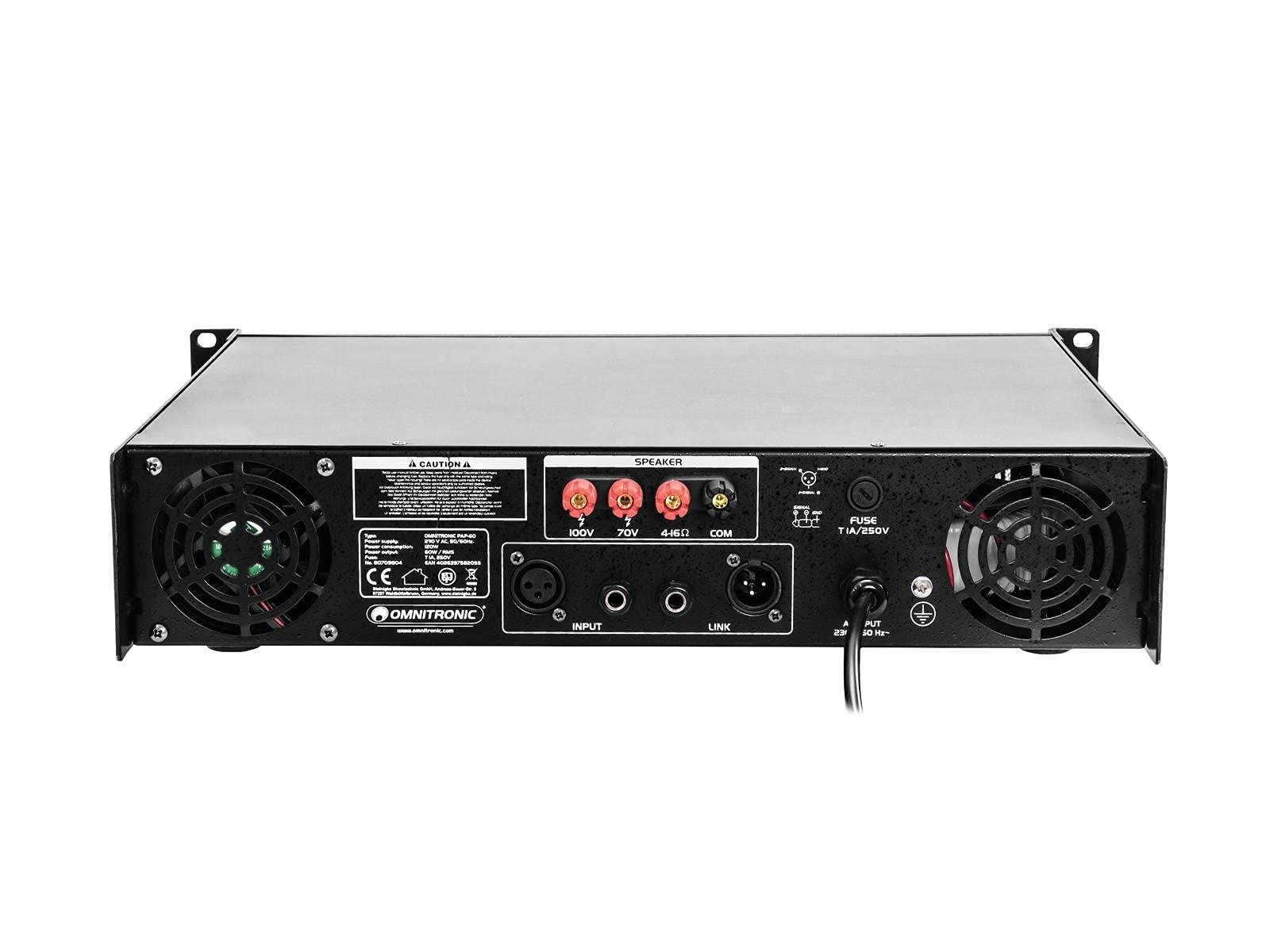 omnitronic-pap-60-ela-verst-rker-60-watt-70v-100v-4-16-ohm-19-2he image 4