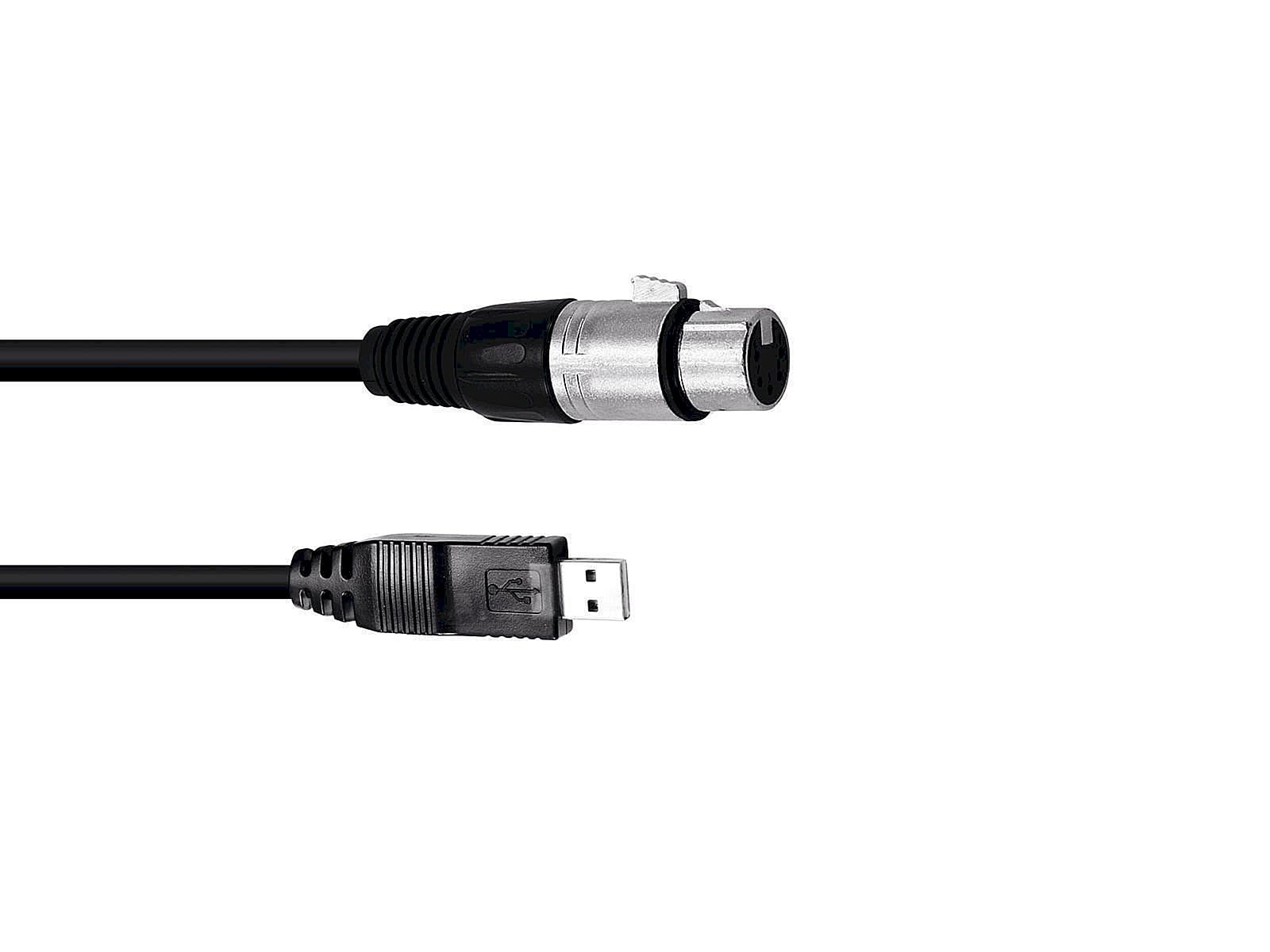 omnitronic-interfacekabel-usb-xlr-f-5-m-schwarz image 1