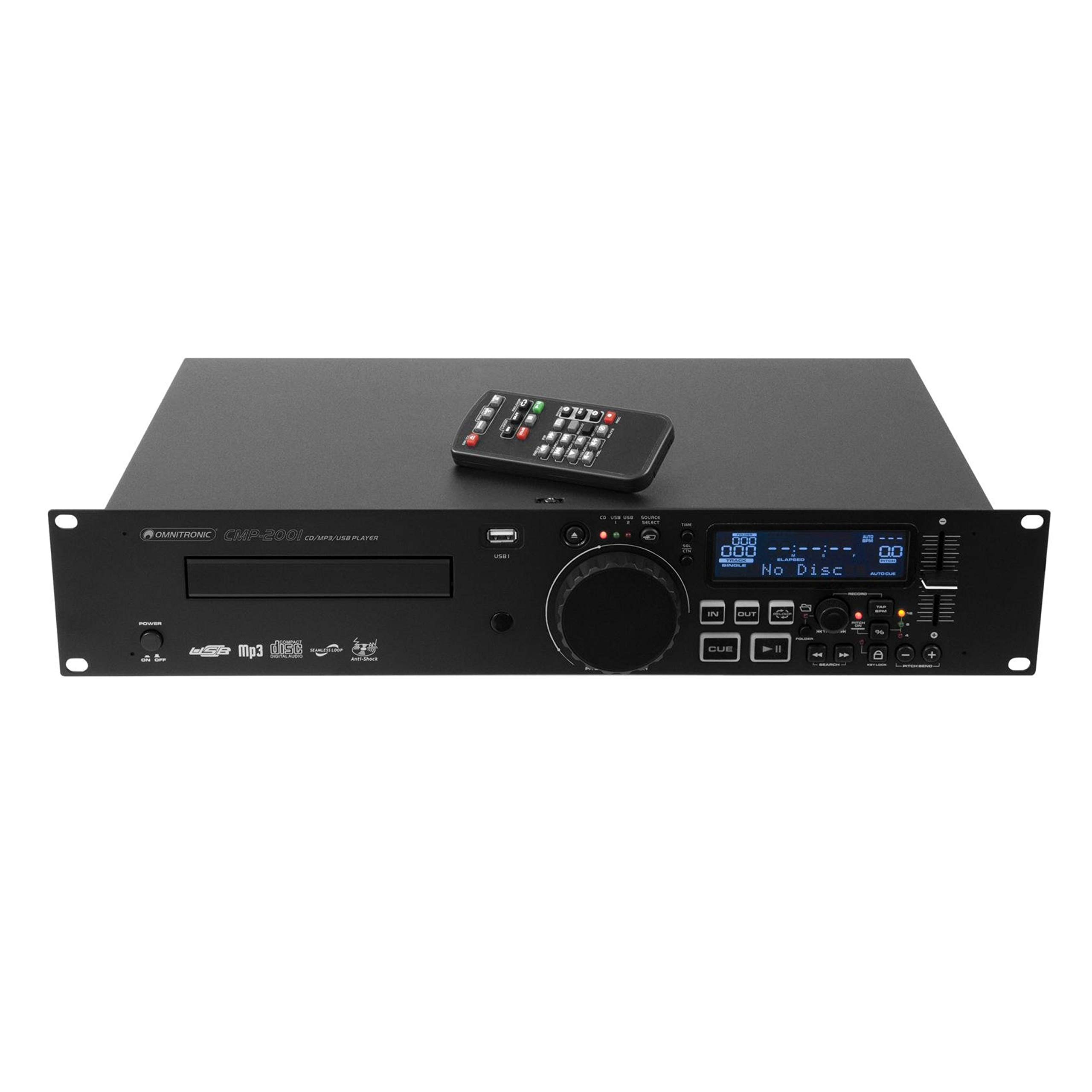omnitronic-cmp-2001-single-cd-mp3-player-mit-aufnahme-und-usb image 1