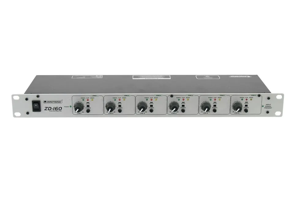 omnitronic-zd-160-zonen-verteiler-1x6-stereo image 1