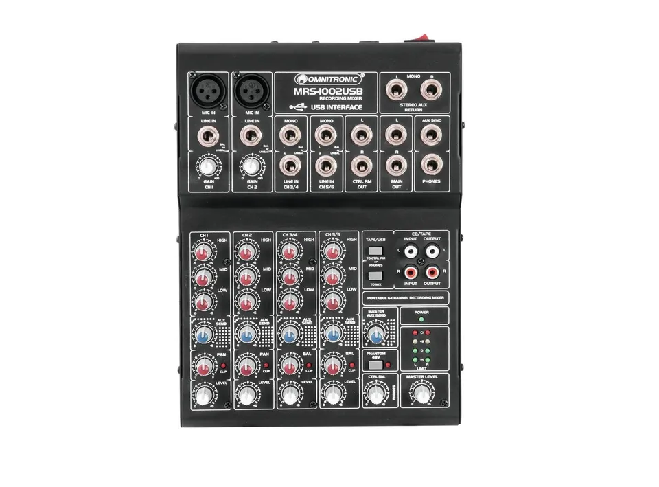 omnitronic-mrs-1002usb-recording-mixer-10-eing-nge-usb-interface image 1