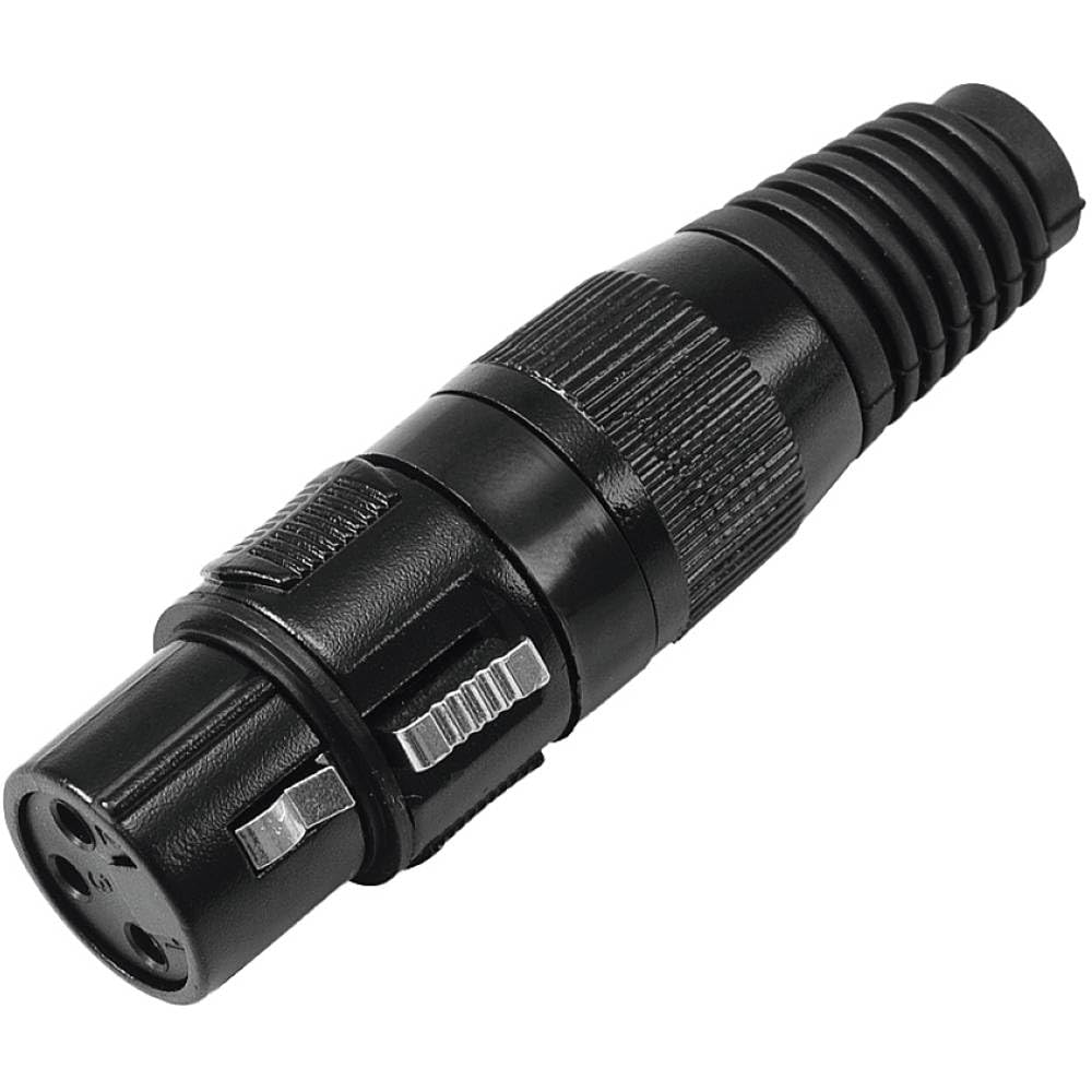 omnitronic-xlr-buchse-3-pol-schwarz-10er-set-f-r-kabelkonfektion image 1