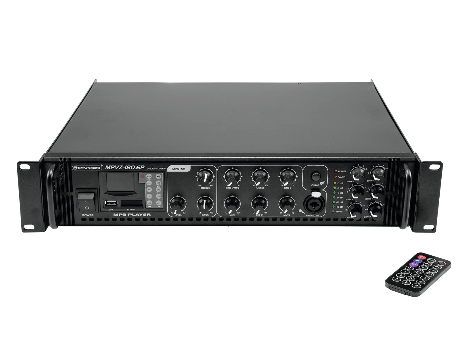omnitronic-mpvz-180-6p-6-zonen-ela-mischverst-rker-180-watt-mit-mp3-player image 1