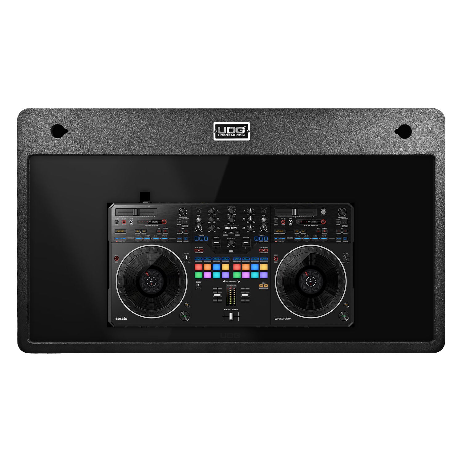 udg-ultimate-pioneer-dj-ddj-rev5-faceplate-black-dj-podium-blende image 2