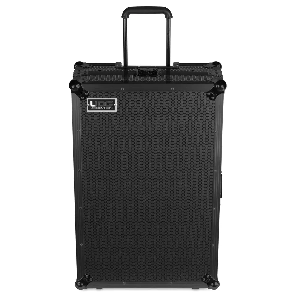 udg-ultimate-flight-case-multi-format-xxl-black-plus-mit-laptop-shelf-trolley-ro image 1