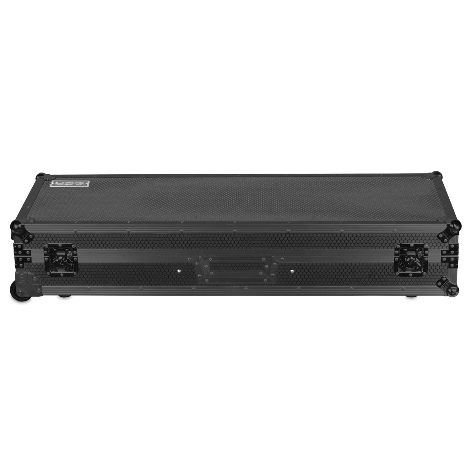 udg-ultimate-flight-case-set-plx9-sl1200-black-mk2-plus-laptop-shelf-wheels-turn image 2